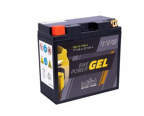 INTACT Bike Power Gel 12-14B-4 / YT14B-4 12V 12Ah, EN 250A, Стартерна батарея (YT14B-BS)
