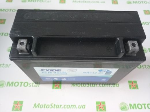 EXIDE SLA12-23 / AGM12-23 Мото аккумулятор 21 А/ч, 350А, (-/+), 205х86х162 мм