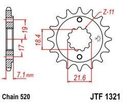 JT JTF1321.13 - Звезда передняя