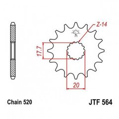 JT JTF564.12 - Звезда передняя