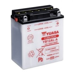 YUASA YB12AL-A Мото аккумулятор -/+ ,12 А/ч, 165 А, 134x80x160 мм