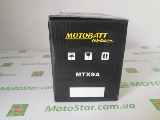 Аккумулятор MOTOBATT MTX9A (YTX9-BS) GEL 12V 9AH 151X88X105, +/-, 140 А, вес 3,18кг