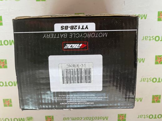 Аккумулятор YT12B-BS 4RIDE 12В 10Агод. 180А L+, CCA 180А, 150x69x130 мм (YT12B-4)