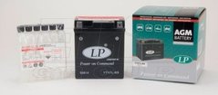 Мотоакумулятор LP AGM MB YTX7L-BS 12V, 6Ah, д. 114, ш. 71, в.131, електроліт в к-ті, вага 2,35 кг