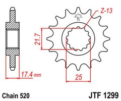 JT JTF1299.14 - Зірка передня