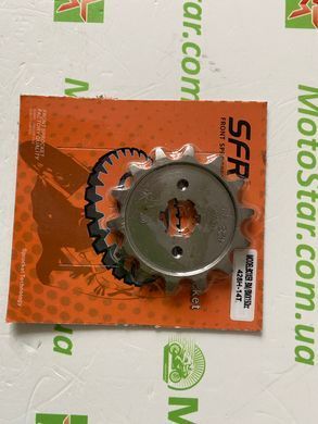 SFR 428H-14T BM/BMX150cc BAJAJ Boxer 150 UG, BM 125 X, 150X - Зірка передня