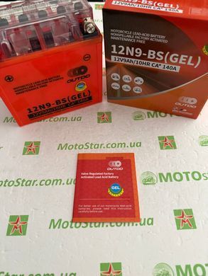 Аккумулятор 12V 9Аh гелевый, 12N9-BS OUTDO СА: 140А, 135x75x135 мм