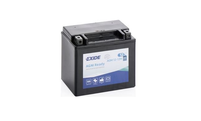 Аккумулятор EXIDE AGM12-12M AGMReady 12 А/ч, 200А, (+/-), 150x87x145 мм BMW F, K, R 800/1200/1300 2003-2018
