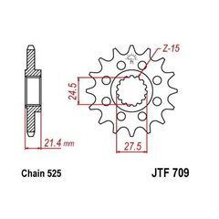 JT JTF709.16 - Звезда передняя