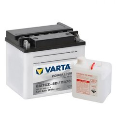 VARTA YB7C-A (GM7CZ-3D) Мото аккумулятор 8 А/ч, 110 А, 130x90x114 мм
