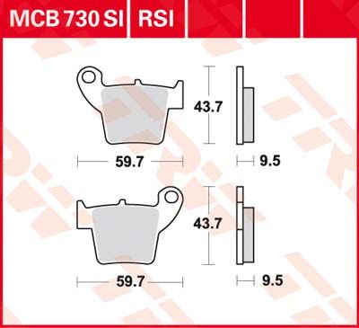 LUCAS MCB730SI - Тормозные колодки