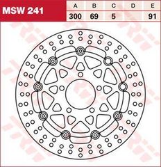 LUCAS MSW241 - Гальмівний диск