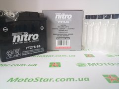 Акумулятор NITRO NTZ7S-BS AGM Open Battery [6 Ah], CCA 130 (A) (YTZ7S)