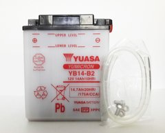 YUASA YB14-B2 Мото аккумулятор 14 А/ч, 190 А, (+/-), 134x89x166 мм