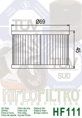 HIFLO HF111 - Фільтр масляний