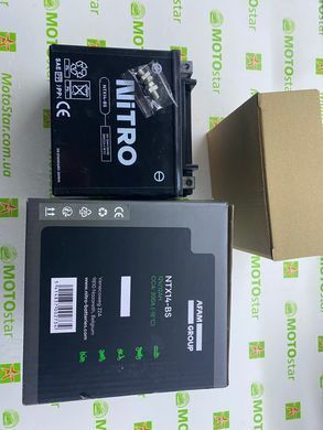 Акумулятор NITRO NTX14-BS AGM Open Battery [12 Ah], CCA 200 (A) (YTX14-BS)