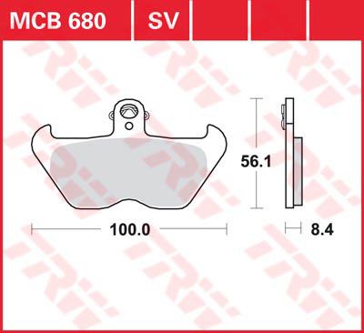 LUCAS MCB680 - Гальмівні колодки
