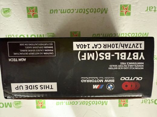 Аккумулятор Outdo YB7BL-BS Super MF (12N7BL-BS) 12V 7Аh CA 140 F, 145x60x130 мм (MG7A-3А)