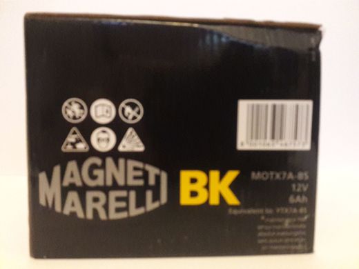 MOTX7A-BS - MAGNETI MARELLI 6AH / 90A 12V L + стартерний акумуляторна батарея