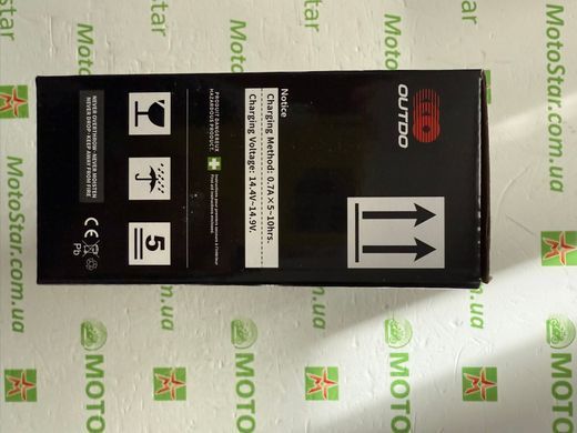 Аккумулятор Outdo YB7BL-BS Super MF (12N7BL-BS) 12V 7Аh CA 140 F, 145x60x130 мм (MG7A-3А)