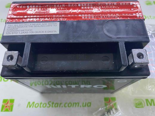 Акумулятор NITRO NTX14-BS AGM Open Battery [12 Ah], CCA 200 (A) (YTX14-BS)