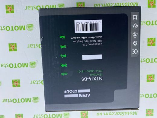 Акумулятор NITRO NTX14-BS AGM Open Battery [12 Ah], CCA 200 (A) (YTX14-BS)