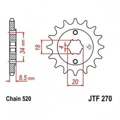 JT JTF270.13 - Звезда передняя