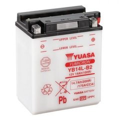 YUASA YB14L-B2 Акумулятор 14 А/ч, 190 А, (-/+), 134x89x166 мм