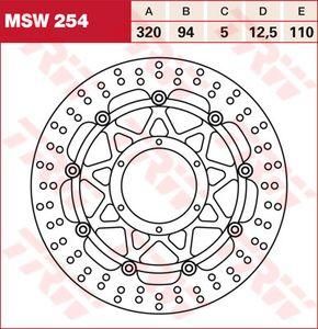 LUCAS MSW254 Р - Гальмівний диск