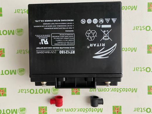 Аккумуляторная батарея AGM RITAR RT12180B, Black Case, 12V 18.0Ah (181х77х167 ) Q4