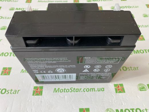 Універсальний аккумулятор MAXION AGM MXBP-OT 18-12, 12V 18Ah B1 під болт М5 з гайкою (181х77х167 ), вага 4,23 кг