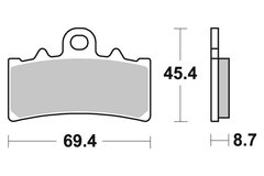 BR 952CM55 - Гальмівні колодки