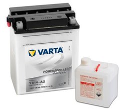 VARTA YB14-A2, (CB14-A2), 514012014A514, Акумулятор 14 А / ч, 190 А, (+/-), 12V 136х91х168 мм