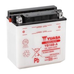 YUASA YB16B-A Акумулятор 16 А/ч, 207 А, (+/-), 160x90x161 мм
