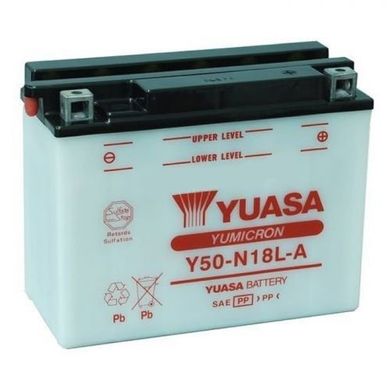 YUASA Y50-N18L-A Акумулятор 20 А/ч, 240 А, (-/+), 205х90х162 мм