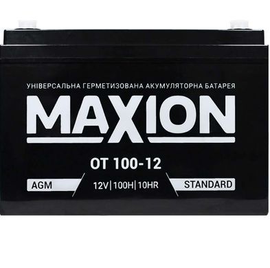 Акумулятор OT MAXION 12-100, AGM, 12V, 100Ah , 330x172x221 мм