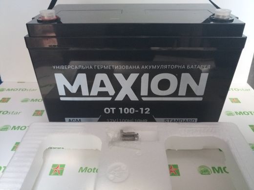 Акумулятор OT MAXION 12-100, AGM, 12V, 100Ah , 330x172x221 мм