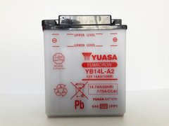 YUASA YB14L-A2 Мото аккумулятор 14 А/ч, 175 А, (-/+), 134х89х166 мм