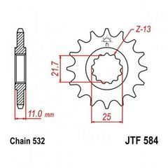 JT JTF584.16 - Зірка передня