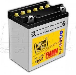 Мотоакумулятор FIAMM FB10L-B 12V, 11Ah, д. 136, ш. 91, в.146, обсяг 0,7, вага 4,4 кг, CCA (-18C): 100, електроліт в к-ті