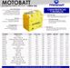 Гелевий акумулятор Motobatt MTX7D GEL, 7Аh, 110 A, (+/-), 149x60x129 мм, вага 2,44кг