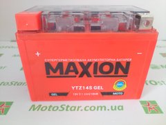 YTZ14S MAXION GEL, гелевий акумулятор 12V, 11,2Ah, 150x87x110 мм