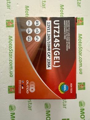 Акумулятор OUTDO YTZ14S GEL 12V, 11,2Ah/10HR, 230А, 150x85x112 мм
