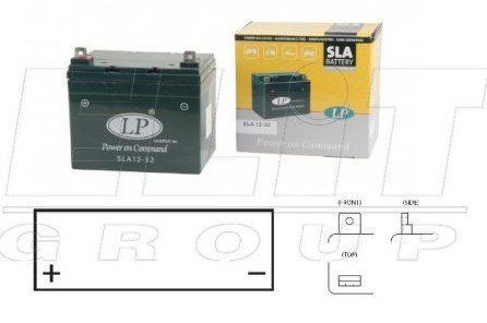 Мотоакумулятор LP SLA MB SLA 12-32 SLA-запечатаний, установка в НЕ вертикальному положенні-12V, 32Ah, д: 196, ш: 130, в: 180