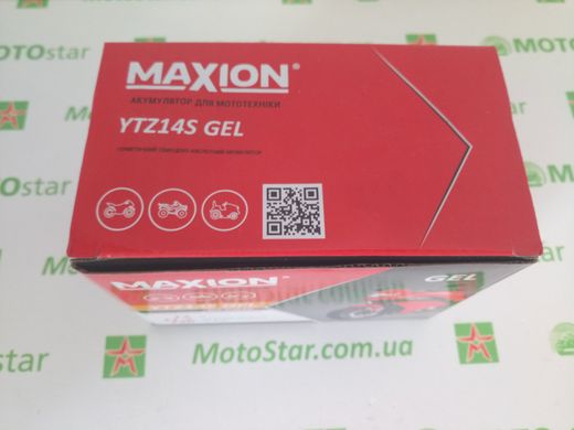 YTZ14S MAXION GEL, гелевый аккумулятор 12V, 11,2Ah, 150x87x110 мм