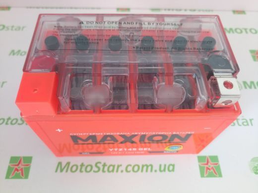 YTZ14S MAXION GEL, гелевий акумулятор 12V, 11,2Ah, 150x87x110 мм