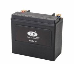 Мотоакумулятор LP HVT HVT-4 Акумулятор для двигунів V-TWIN, HARLEY ACCU 12V, 22Ah, CCA325, дл.: 173, ш.: 98, ст.: 154-запечатаний, установка в НЕ вір