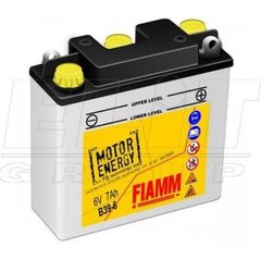 Мотоакумулятор FIAMM FB39-6 6V,7Ah,д. 126, ш. 48, в.126, объем 0,3, вес 1,6 кг,CCA(-18C):30,электролит в к-те