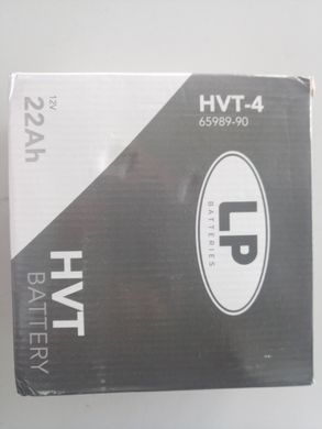 Мотоакумулятор LP HVT HVT-4 Акумулятор для двигунів V-TWIN, HARLEY ACCU 12V, 22Ah, CCA325, дл.: 173, ш.: 98, ст.: 154-запечатаний, установка в НЕ вір