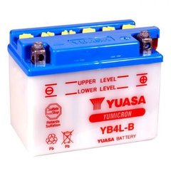 YUASA YB4L-B Мото аккумулятор 4 А/ч, 60 А, (-/+), 120х70х92 мм